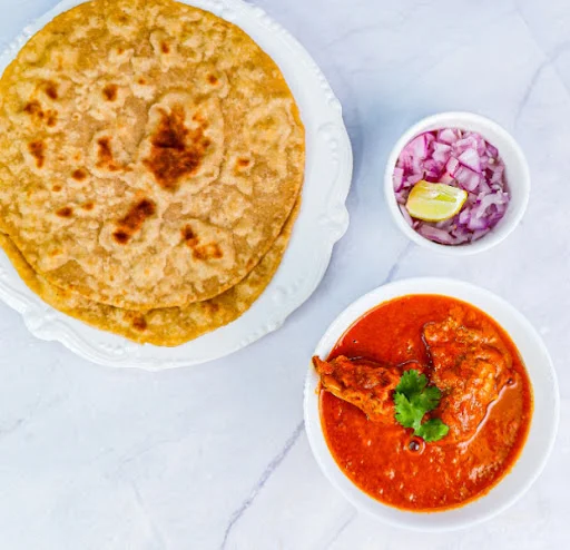 Champaran Mutton & Whole Wheat Paratha (3 Parathas)