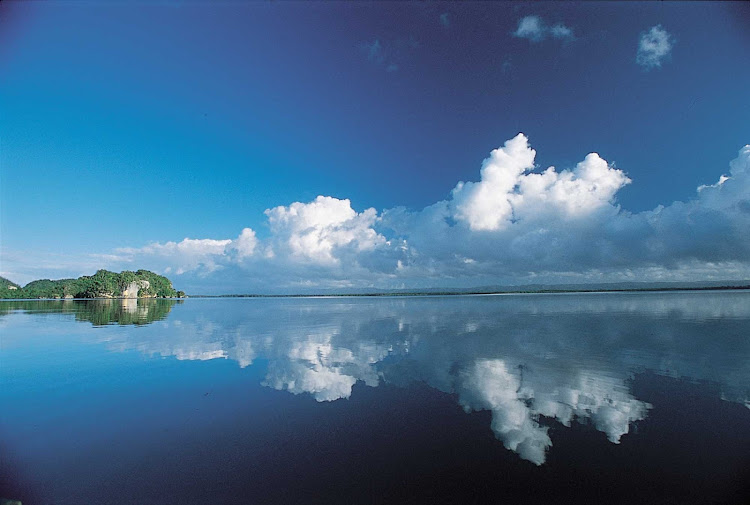 Lago Enriquillo is a large lake in the southwestern corner of the Dominican Republic.