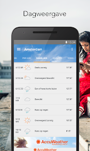  AccuWeather weerbericht: miniatuur van screenshot  