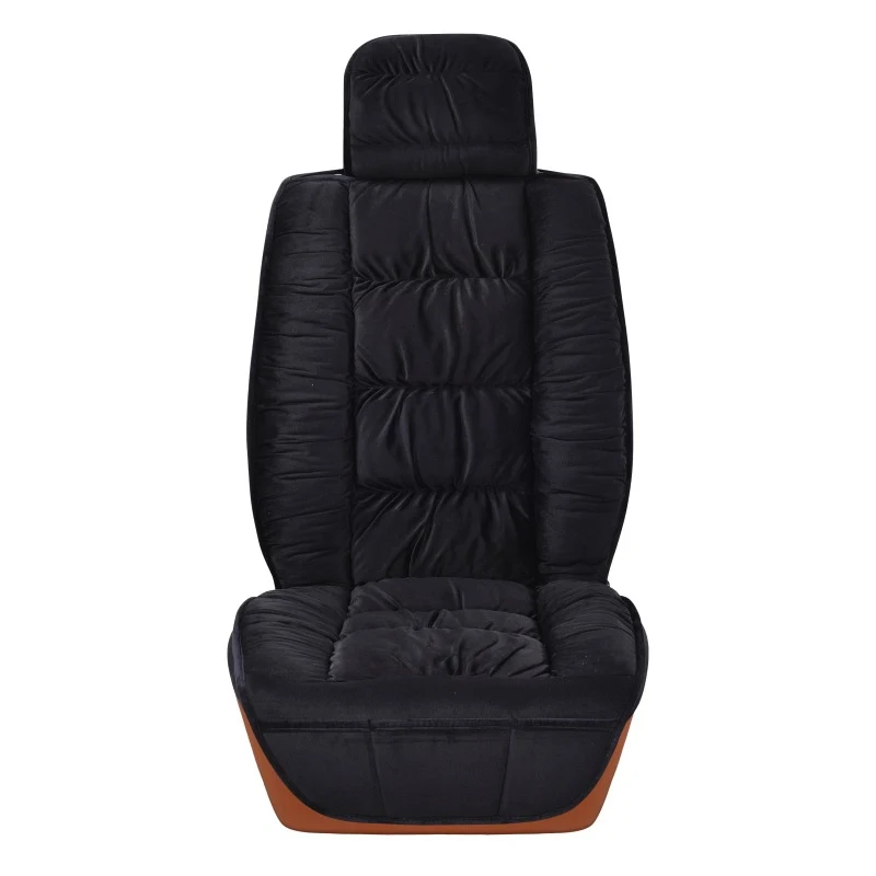 Winter korte pluche auto stoelkussen, volledig inclusief, biedt warmte en comfort tijdens het rijden in de winter.