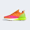 zx 2k boost footwear white / bright orange / solor pink