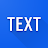 Simple text widget icon