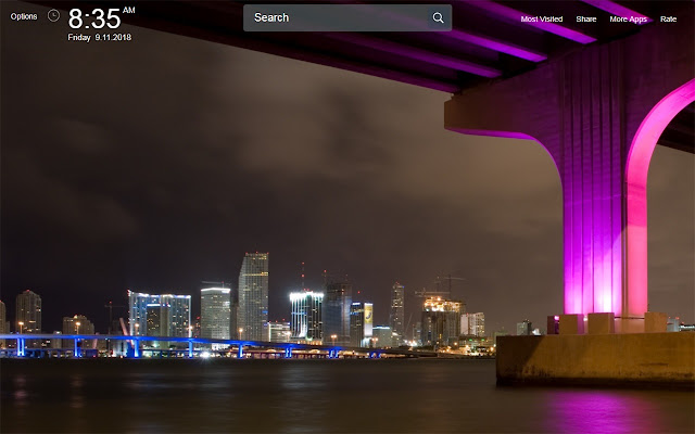 Miami Wallpapers Theme New Tab