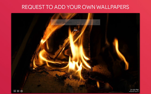 Fire Live Wallpaper HD Custom New Tab