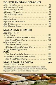 Malabar Treats menu 3