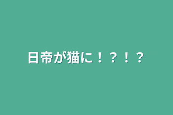 日帝が猫に！？！？