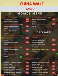 China Wale menu 1