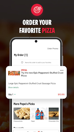 Screenshot Papa Johns Pizza & Delivery