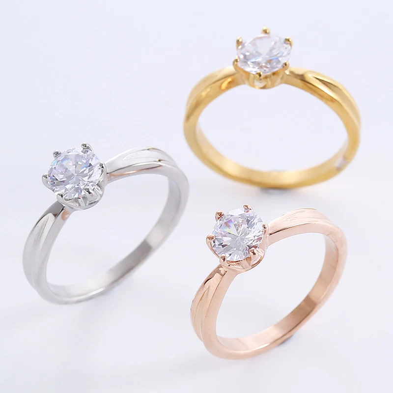 Eenvoudige roestvrijstalen glanzende ring, mode en temperament. De perfecte ring voor een stijlvolle en elegante uitstraling.