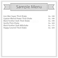 Frozen Milkshake menu 1