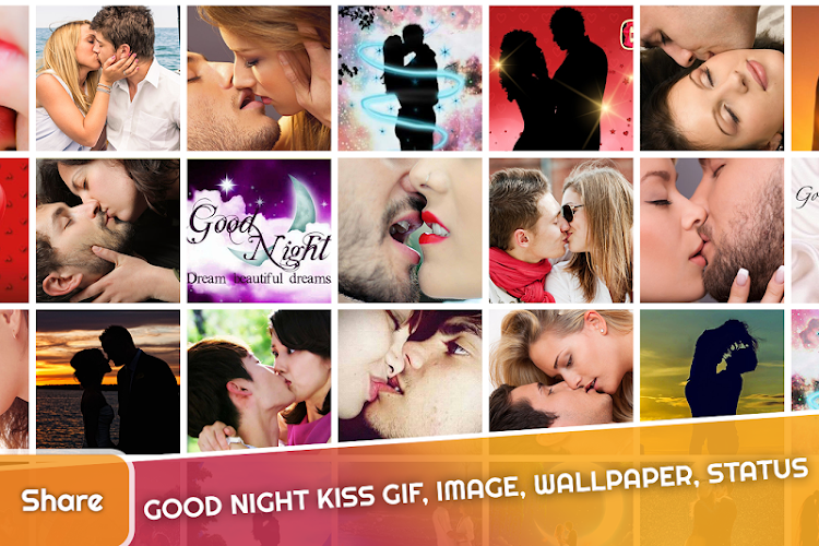 good night kiss gif
