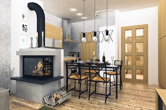 Aranżacja wnętrz 2 domu Makolągwa z garażem 1-st. A