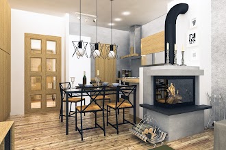 Aranżacja wnętrz 2 domu Makolągwa z garażem 1-st. A