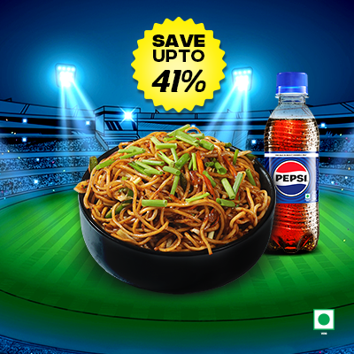 Veg Chowmein + 1 Pepsi 250ml