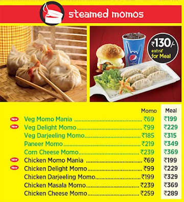 Wow! Momo menu 