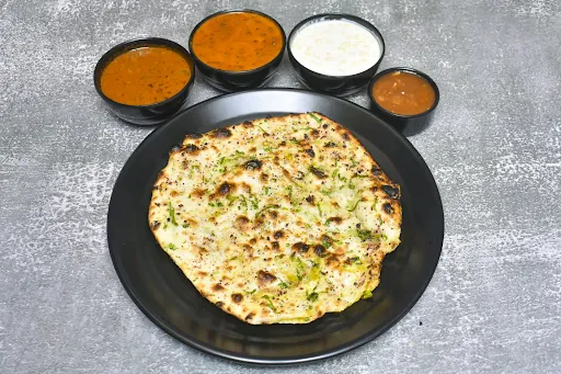 Dal Makhani + Cholle + Raita + Gobhi Kulcha