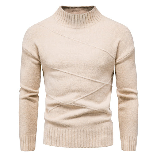 Title 7, Autumn and Winter Mens Solid Color Pullover Sw...