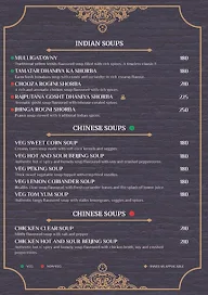 The Rajputana menu 8