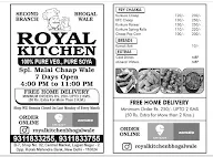 Royal Kitchen menu 1