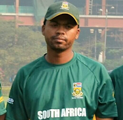 Blind Cricket SA national team squad member Frederick Boer. 