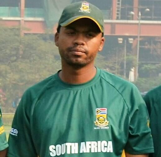 Blind Cricket SA national team squad member Frederick Boer.