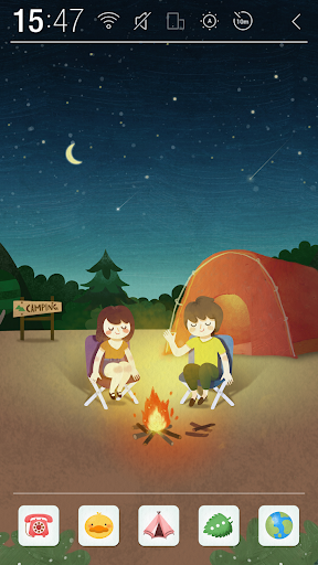 Camping Tonight Atom Theme