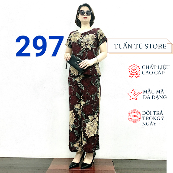 Bộ Lụa Cao Cấp Dành Cho Phụ Nữ Tuổi Trung Niên 2023 - Tuấn Tú Store 68