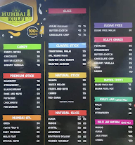 Mumbai Kulfi menu 1