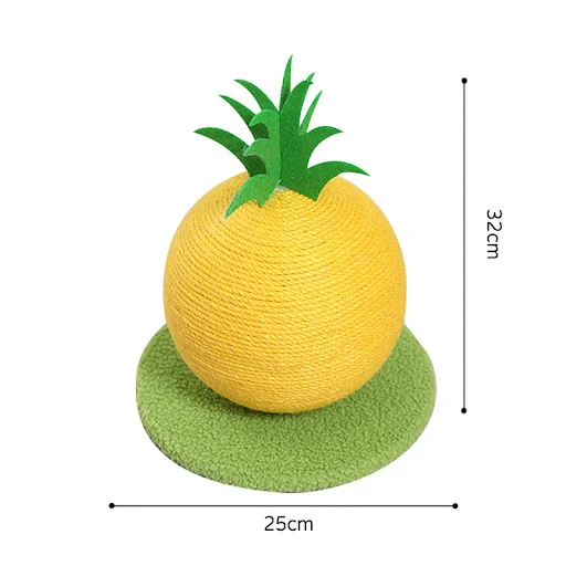 Cat Scratching Ball Toy Pineapple and Orange Cat Climbing Frame Grinding Paws Toys Kitten Scratcher for Pet Furniture Su