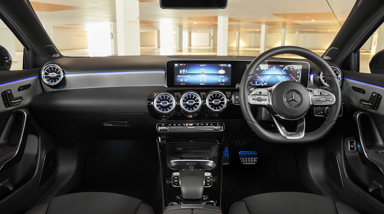 Classic Mercedes décor is heightened by illuminated turbine-style aircon vents, MBUX display and fine quality materials. Picture: SUPPLIED