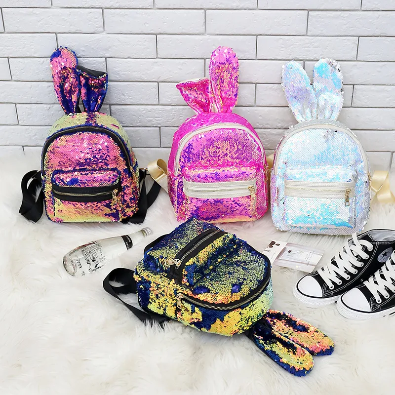 All-match ladies leisure bag sequin small backpack. Stylish, versatile, and perfect for everyday use or casual outings. 