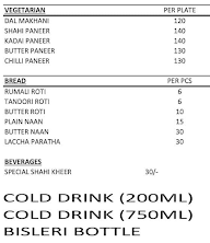 Rumali Corner menu 2