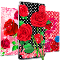 Pink red roses live wallpaper