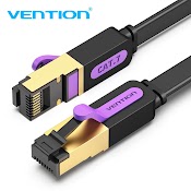 Cáp Mạng Ethernet Cat7 Vention Dẹt Truyền Dữ Liệu Tốc Độ Cao Lên Đến 10 Gbps Cho Pc / Laptop / Tv Box