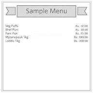 Delhi Sweets menu 1