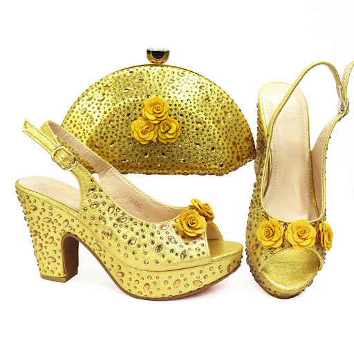 Title 3, High Heels Flower Bag with Fashion Sandals for ...