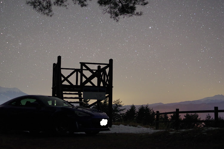 BRZのドライブ・BRZ・愛車と星空・御嶽山・一眼レフ練習に関するカスタム事例の投稿画像1枚目