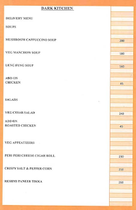 Yash Regency - Dark Kitchen menu 1