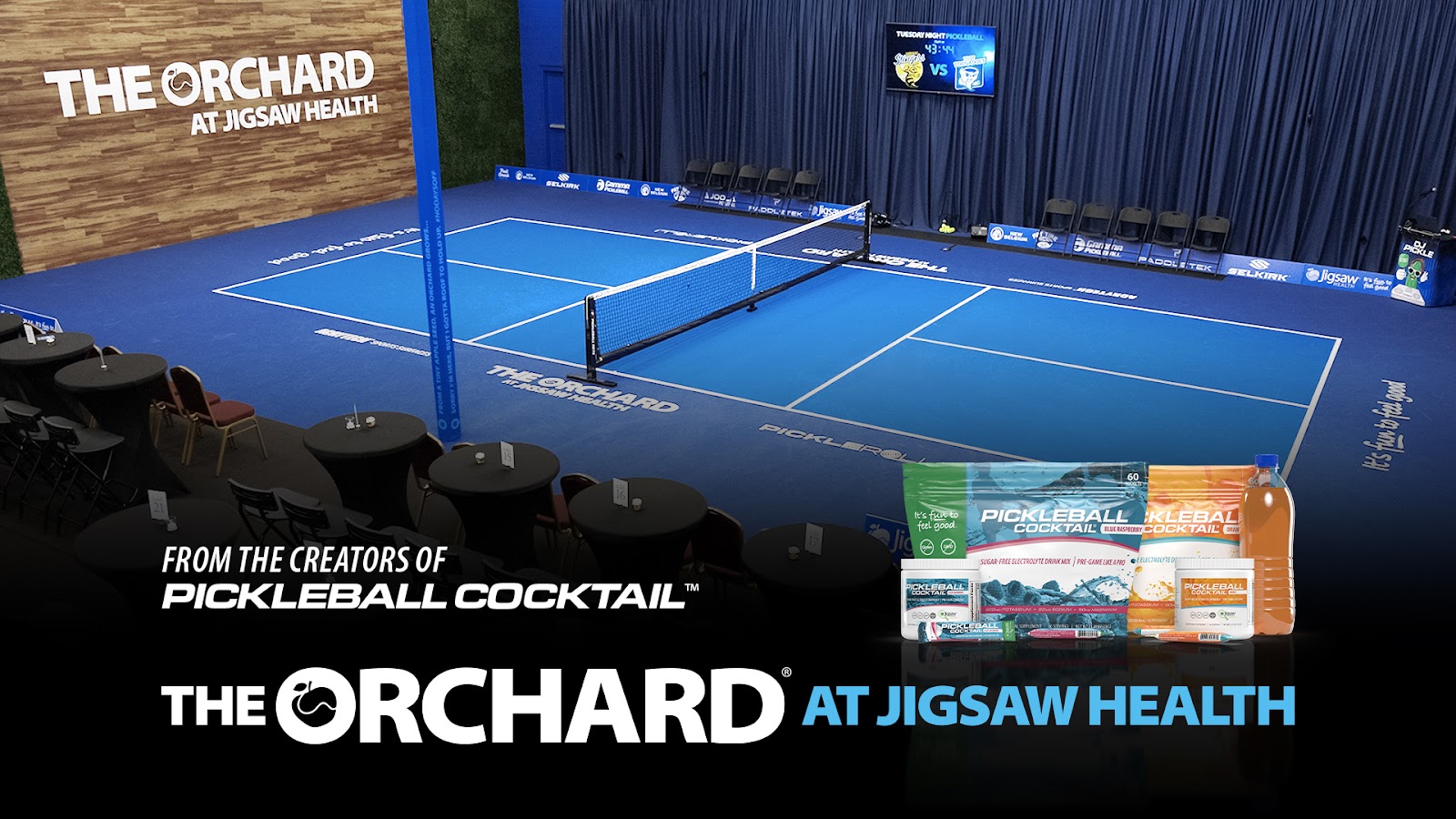 The Orchard @ Jigsaw Health, from the creators of Jigsaw Pickleball Cocktail