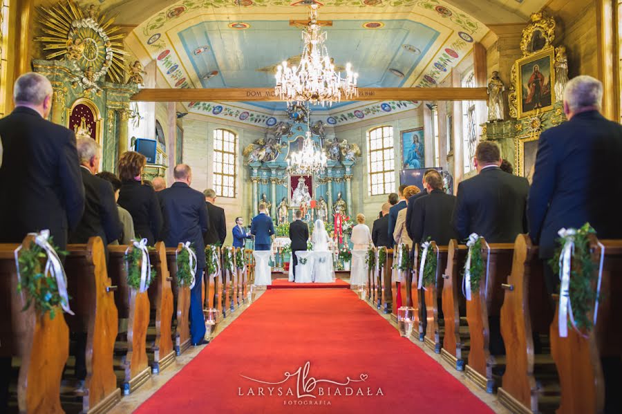 Fotógrafo de bodas Larysa Biadała (larysabiadala). Foto del 25 de febrero 2020