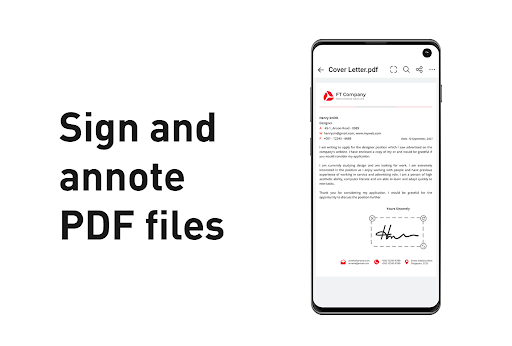 Screenshot Document Office: Read & Sign