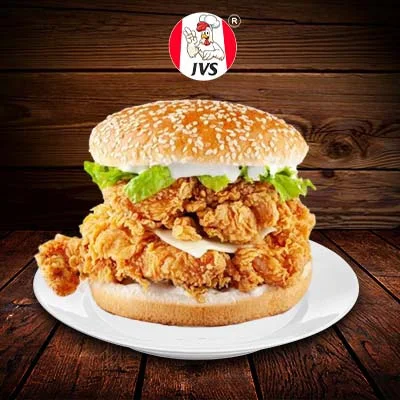 Jvs Crispy Pop Chicken Cheese Burger [SO]