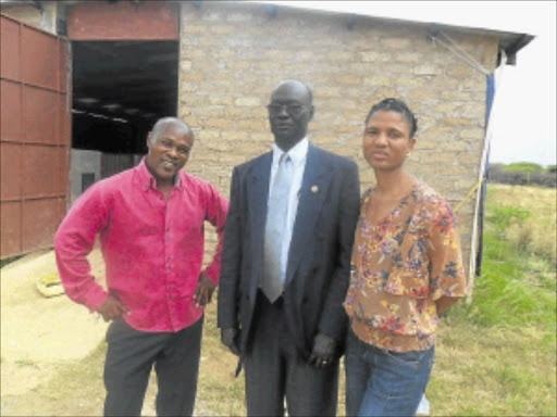 SUCCESSFUL ENTERPRISE: Lotlhakane Primary Agricultural Cooperative project manager Simon Magapong, South Sudan delegate Loi Majak Mapour and project member Keneilwe Bokgwathile. Photo: Boitumelo Tshehle