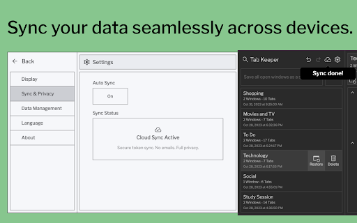Tab Keeper - Chrome Tab Manager & Sync Tool
