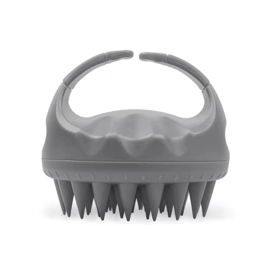 Brosse à shampooing en silicone portable massage Amazon, vente directe d'usine, peigne à shampooing, outil de massage de bain.