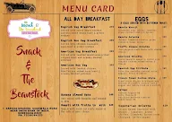 Snack & the Beanstock menu 4