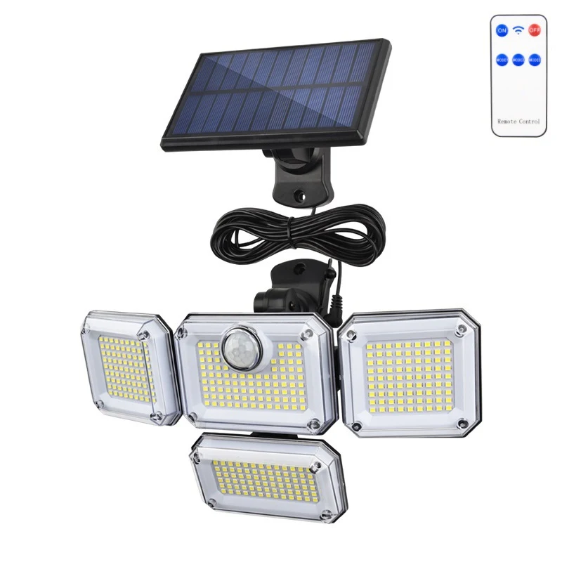 Zonne-tuinlamp voor buiten met infraroodsensor. Automatische verlichting en veiligheid met bewegingsdetectie. Energiezuinig en efficiënt.