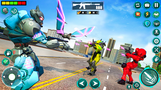 Screenshot Bat Robot Moto Bike Robot Game