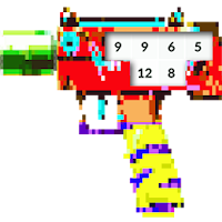 Pixel Gun Coloring Weapons by Number