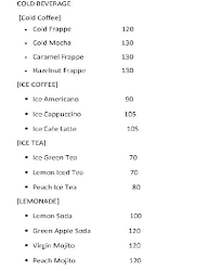 The Zeal Cafe menu 1